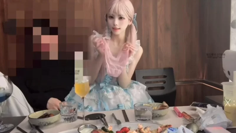 [3V/554MB]【少女洛】洛丽塔白丝约会的一天 超长1小时版